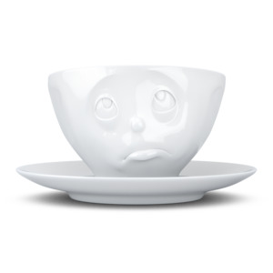 Tassen Cups: Tea cup with saucer 200ml - Oh please