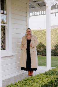 Wool Long Coat - Camel