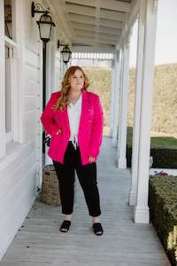 Longline Blazer - Pink