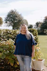 Odette Blouse - Navy