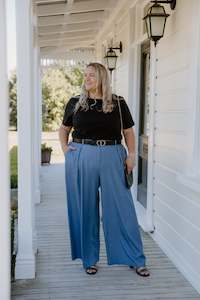Size 14 Sale: Rosa Pants Long - Chambray