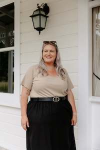 Size 14 Sale: Kenny Top - Oatmeal