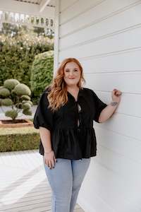 Size 14 Sale: Sol Top - Black