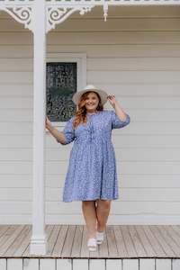Romy Dress - Blue Floral