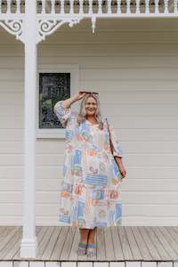 Size 18 Sale: Quince Dress - Farm Print