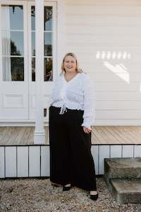 Size 24 Sale: Sienna Top - White