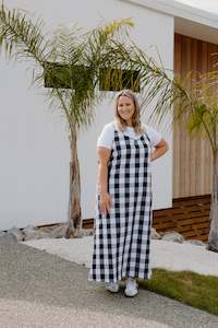 Slip Dress - B/W Check