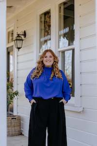 Under 100: Clara Top LS - Royal Blue