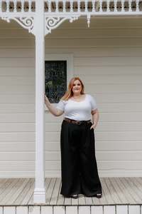 Sale Under 100 Size M: Kenny Top - White Rib