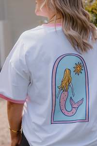 Oversized Band Tee - Mermaid