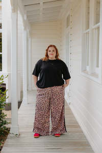 Xs 16: Chilli Pants - Leopard w Stripe
