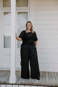 August Collection One: Muse Tee - Black Lace
