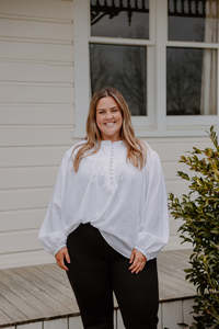 All: Penelope Top - White Linen