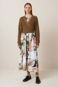 KOWTOW COMPOSURE CARDIGAN DARK SPICE