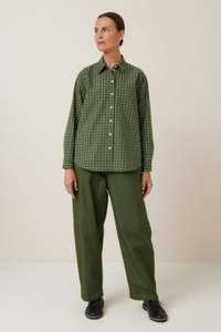 KOWTOW DAILY SHIRT FOREST GRID