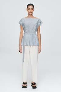 MARLE JUDE TOP BLEU STRIPE