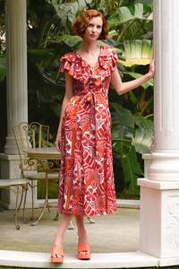 Coop By Trelise Cooper: COOP BY TRELISE COOPER CLUB TROPICANA DRESS RED & PINK