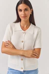 Tuesday: TUESDAY SOLAR CARDI WHITE