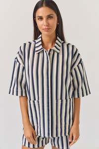 Tuesday: TUESDAY SEBEL SHIRT INDIGO STRIPE