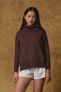 STANDARD ISSUE MERINO FUNNEL NECK JUMPER