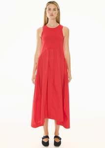 Pol: POL BELLE TANK DRESS RED