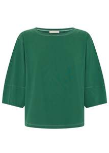 Pol: POL HARLYN TOPSTITCH TEE GREEN