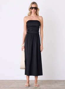 ESMAEE POPSICLE BANDEAU DRESS BLACK