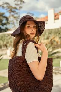 MARLOW SANTORINI BUCKET BAG CHOC