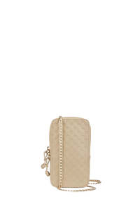 KAREN WALKER MONOGRAM MINI BAG MACADAMIA