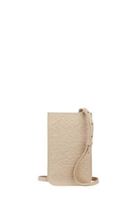 KAREN WALKER FILIGREE PHONE POUCH MACADAMIA