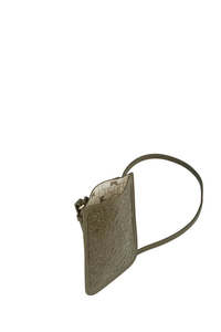 KAREN WALKER FILIGREE PHONE POUCH DARK OLIVE