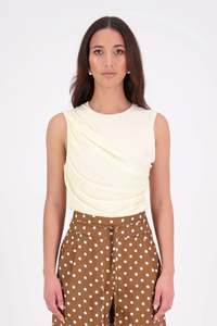 Nes: NES LYLA MESH TANK LEMON