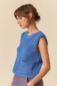 INDI & COLD PIA VEST AZUL KLEIN