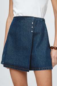 MARLE RIVET SKIRT CLASSIC BLUE