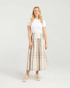 Skirts: ET ALIA VIVIENNE SKIRT SUNSET PLAID