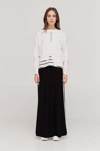 TAYLOR COMPLACEMENT SKIRT BLACK/IVORY
