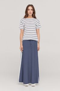 TAYLOR STRIPE SOLACE TEE MIDNIGHT/IVORY