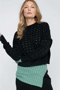 TAYLOR ORBIT SWEATER BLACK