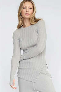 TAYLOR ROUNDED VENEER TUNIC PUMICE