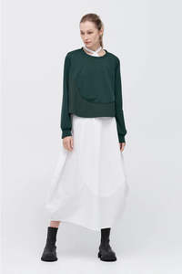 Taylor: TAYLOR WAVE SKIRT IVORY