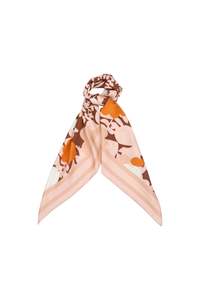 KAREN WALKER PERFECT DAY FLORAL CLASSIC SILK SCARF