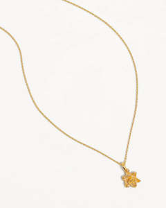 BY CHARLOTTE BIRTH FLOWER NECKLACE- DAFFODIL