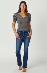 NEW LONDON NOTTING BOOT JEAN BLUE