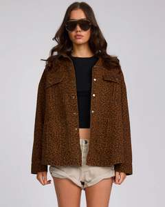 ONE TEASPOON CHEETAH LONGLINE JACKET