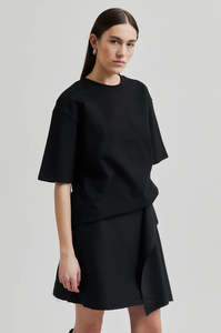 SECOND FEMALE GHITA GLITTER TEE BLACK