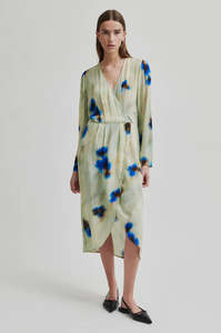 Second Female: SECOND FEMALE THISTLE DRESS WATERCOLOUR