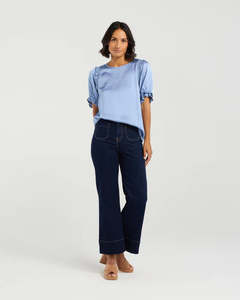 ET ALIA FLORENCE TOP CORNFLOWER