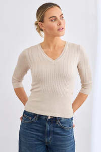 MIA FRATINO WREN RIB VEE