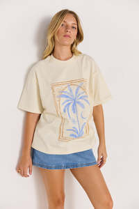 Mink Pink: MINK PINK SIRENA OVERSIZED TEE