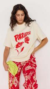 Mink Pink: MINK PINK PARADISO OVERSIZED TEE